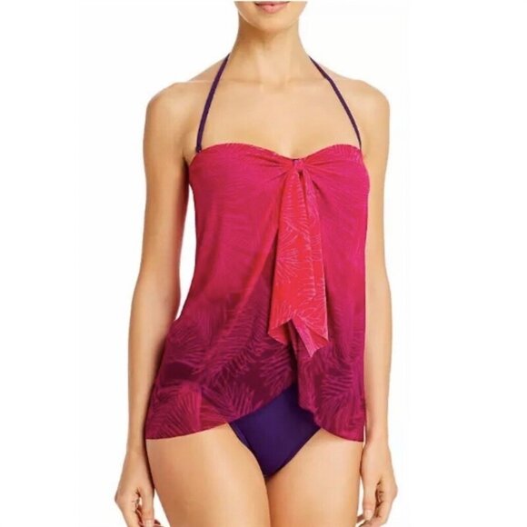 NWT Ralph Lauren 12 Ombre Beach Flyaway 1PC Swimsuit 126028 - Picture 1 of 5